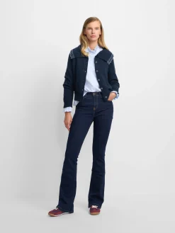 Silbon Pantalones-Pantalon woman boot cut azul marino Azul marino