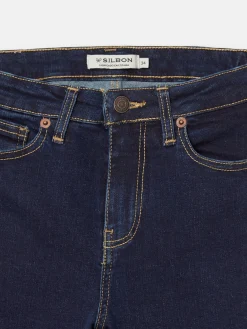 Silbon Pantalones-Pantalon woman boot cut azul marino Azul marino