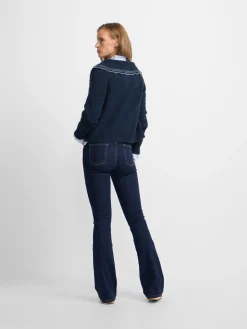 Silbon Pantalones-Pantalon woman boot cut azul marino Azul marino