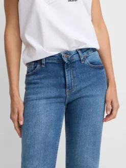 Silbon Pantalones-Pantalon woman slim fit denim medio Azul medio