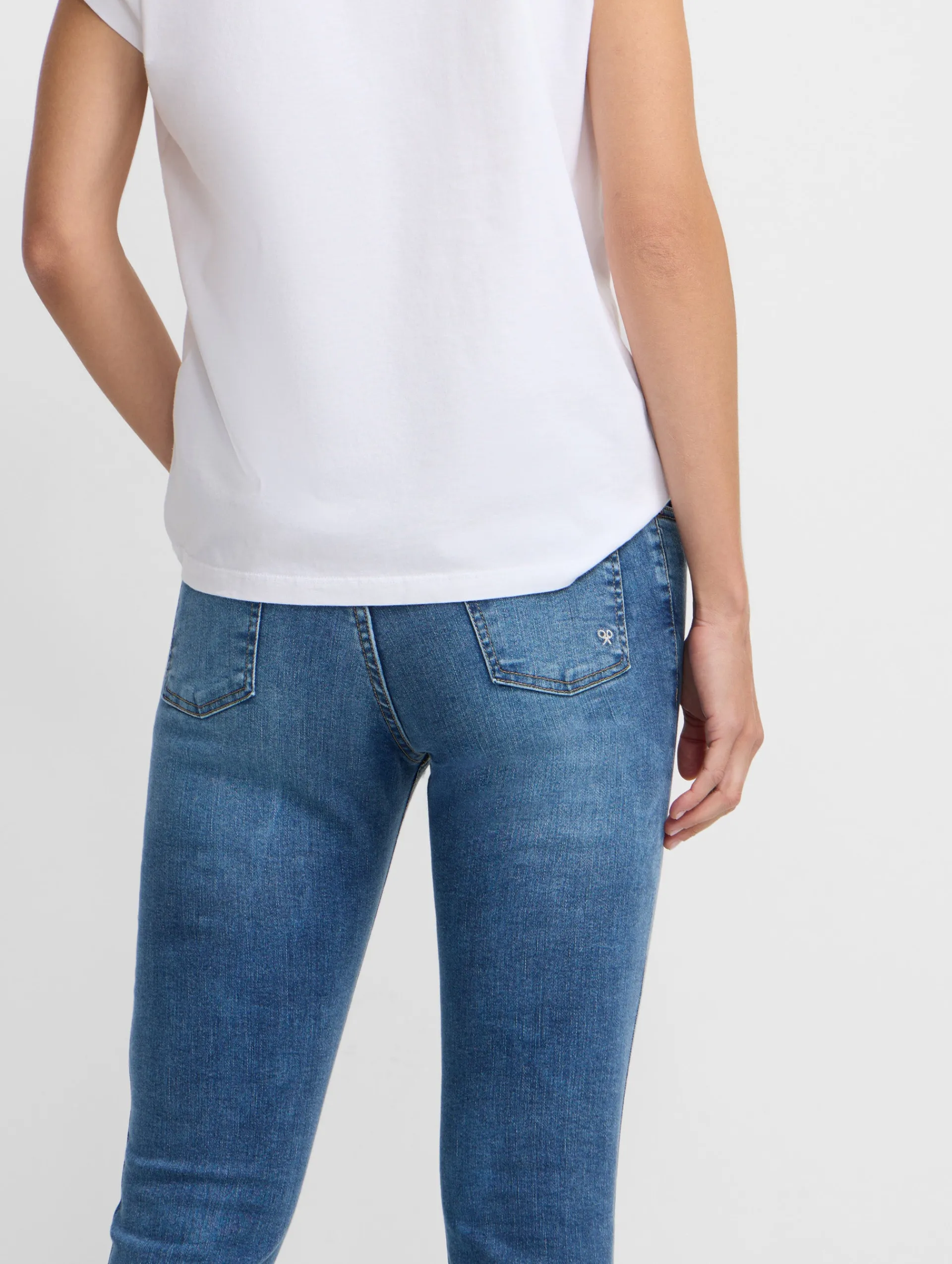Silbon Pantalones-Pantalon woman slim fit denim medio Azul medio