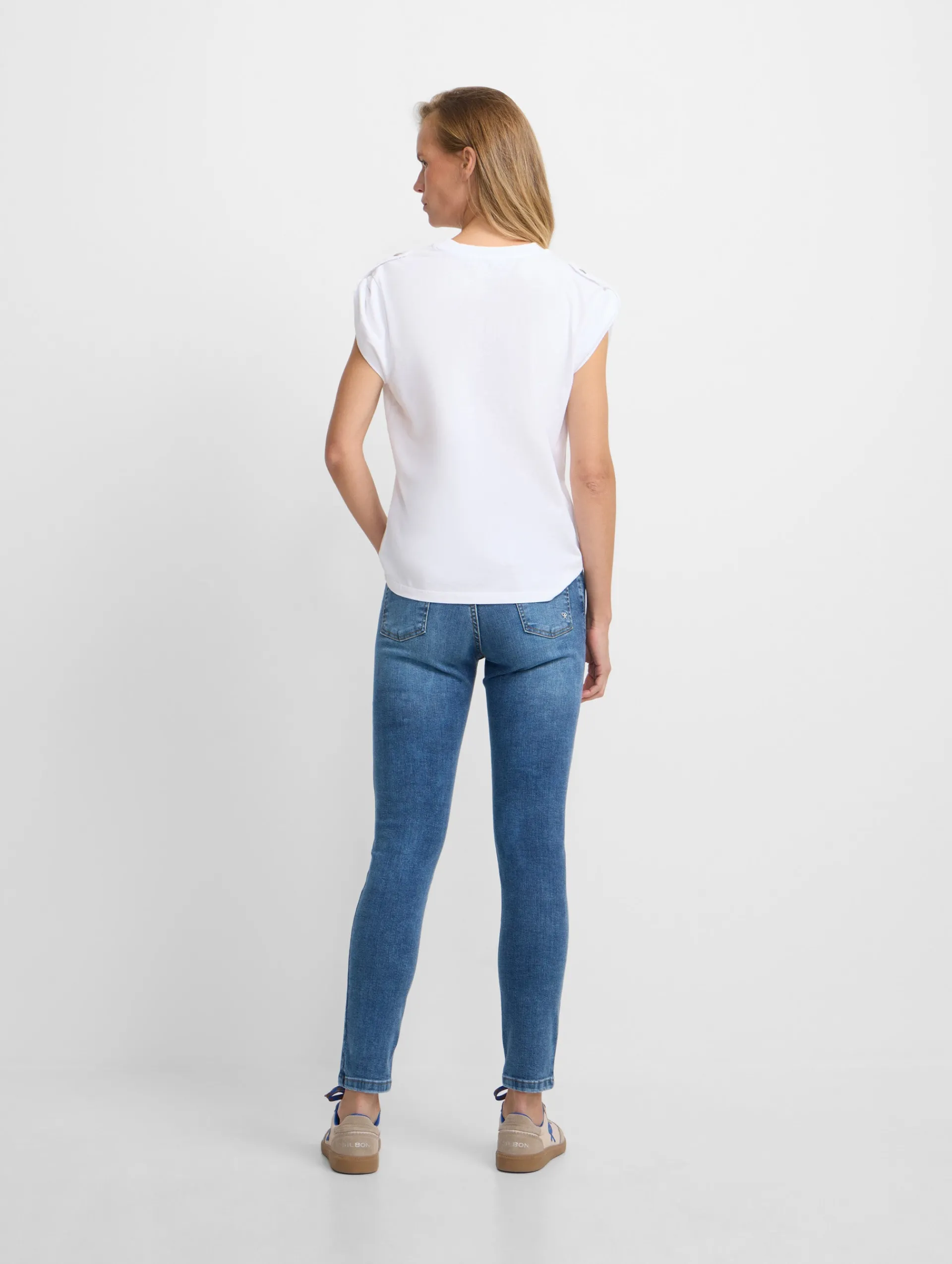 Silbon Pantalones-Pantalon woman slim fit denim medio Azul medio