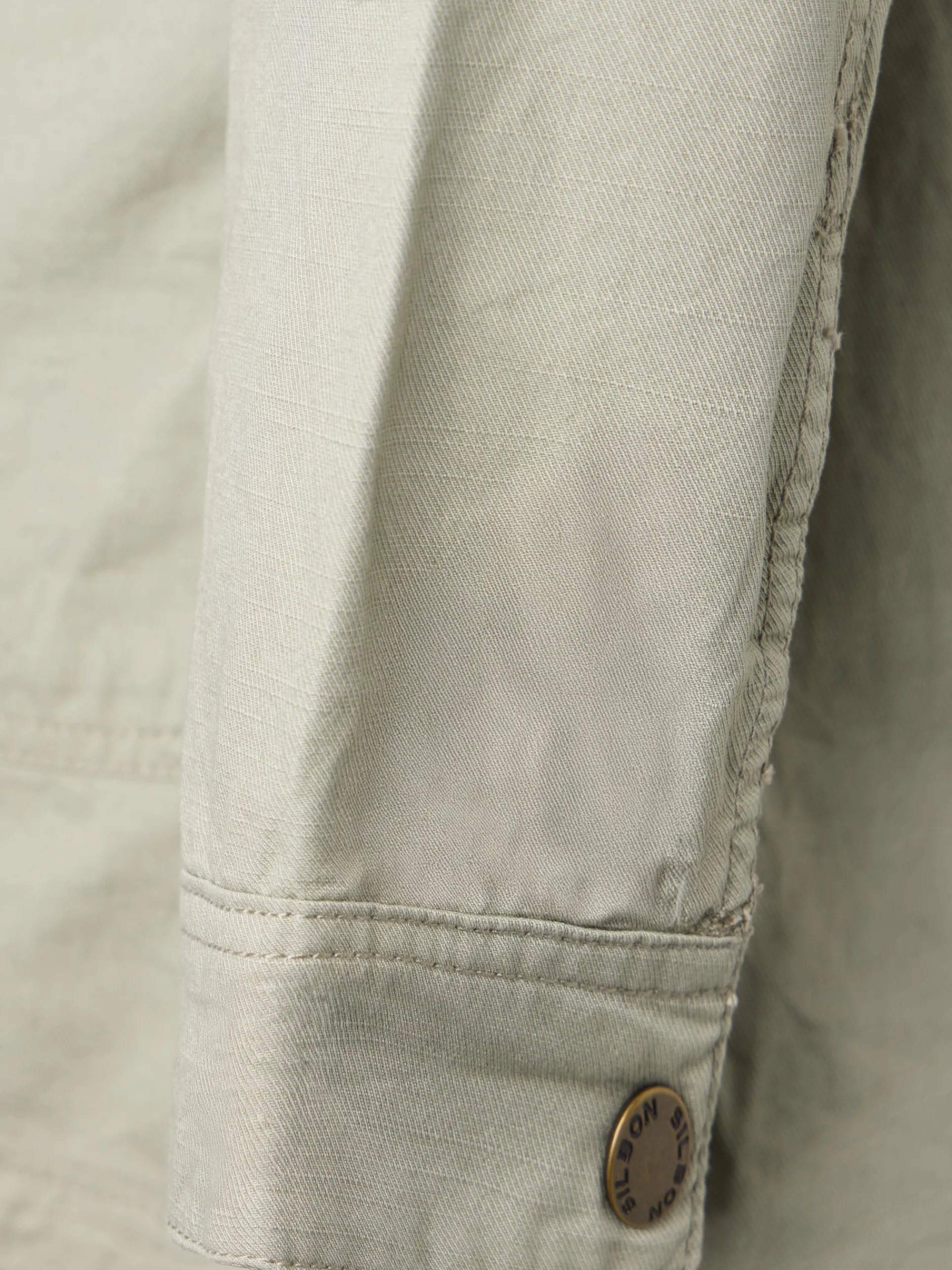 Silbon Smart Casual·Abrigos Y Cazadoras-Parka garment dye Verde