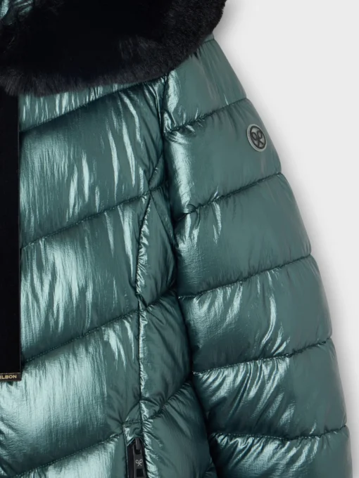 Silbon Abrigos Y Exterior-Parka larga acolchada Verde