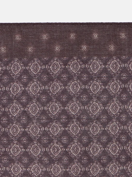 Silbon Accesorios·Corbatas, Pajaritas Y Pañuelos-Pañuelo motivo geometrico Marron