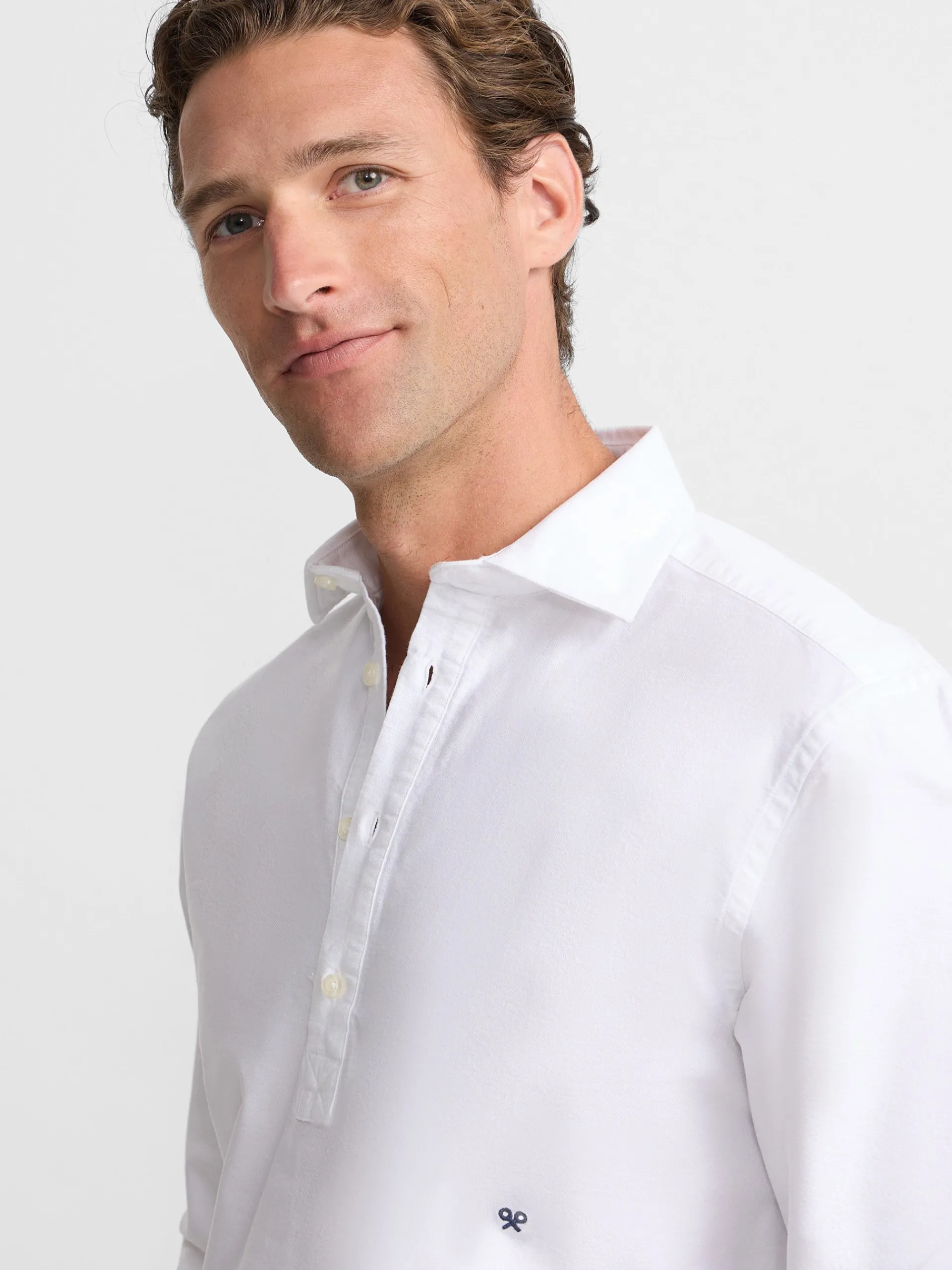 Silbon Smart Casual·Camisas Sport-Polera sport oxford blanca Blanco
