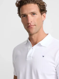Silbon Smart Casual·Polos-Polo clasico liso Blanco