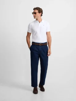 Silbon Smart Casual·Polos-Polo clasico liso Blanco