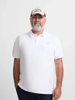 Silbon Smart Casual·Polos-Polo clasico liso Blanco