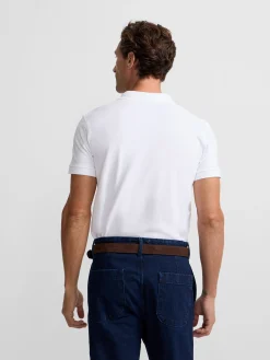 Silbon Smart Casual·Polos-Polo clasico liso Blanco