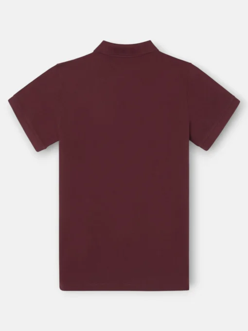 Silbon Smart Casual·Polos-Polo clasico liso Burdeos