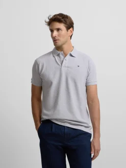 Silbon Smart Casual·Polos-Polo clasico liso gris claro Gris claro