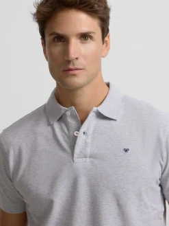 Silbon Smart Casual·Polos-Polo clasico liso gris claro Gris claro