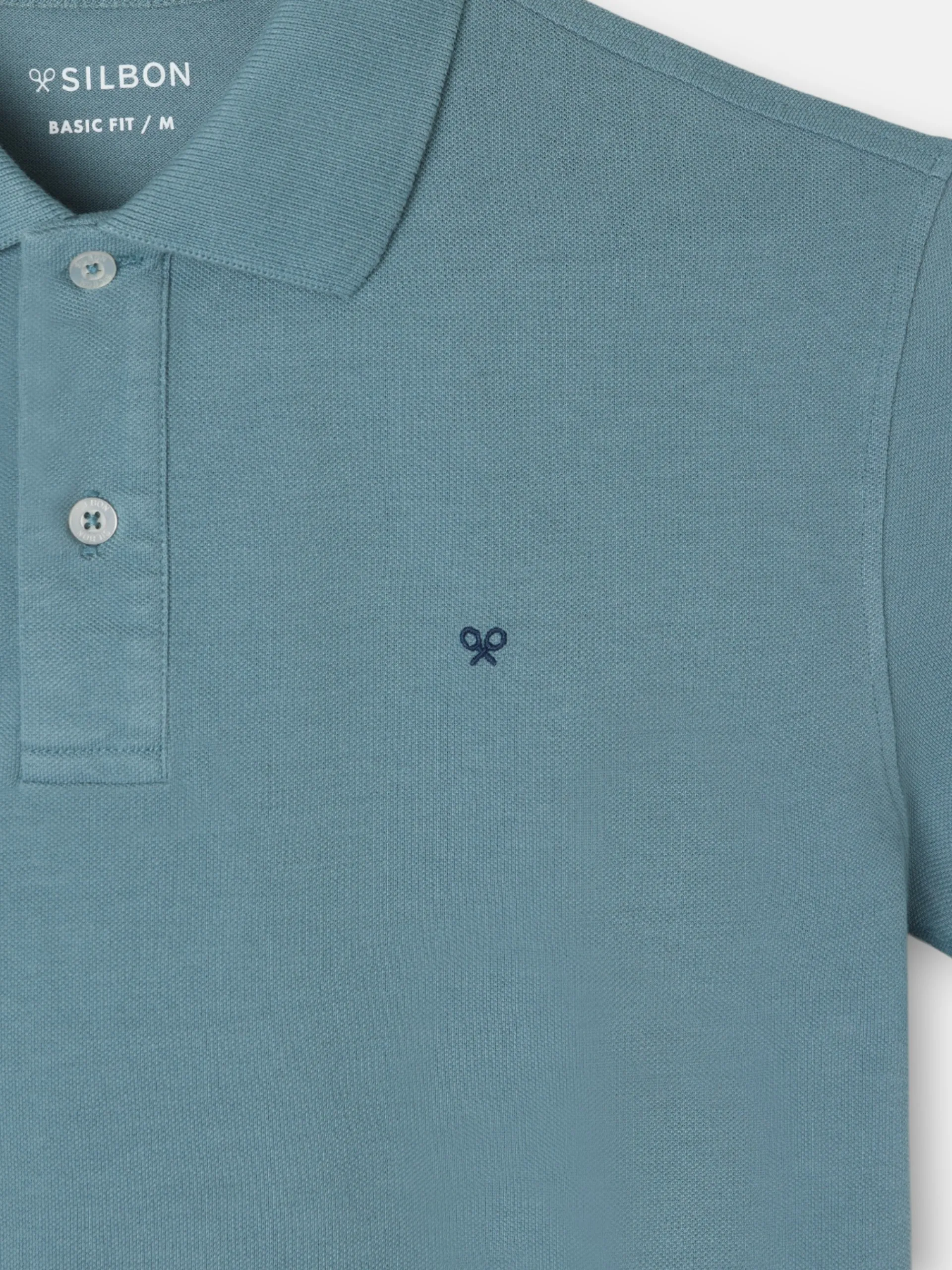 Silbon Smart Casual·Polos-Polo clasico liso Petroleo