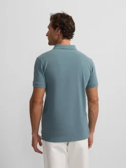 Silbon Smart Casual·Polos-Polo clasico liso Petroleo