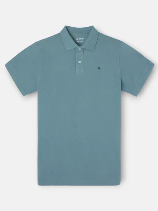 Silbon Smart Casual·Polos-Polo clasico liso Petroleo