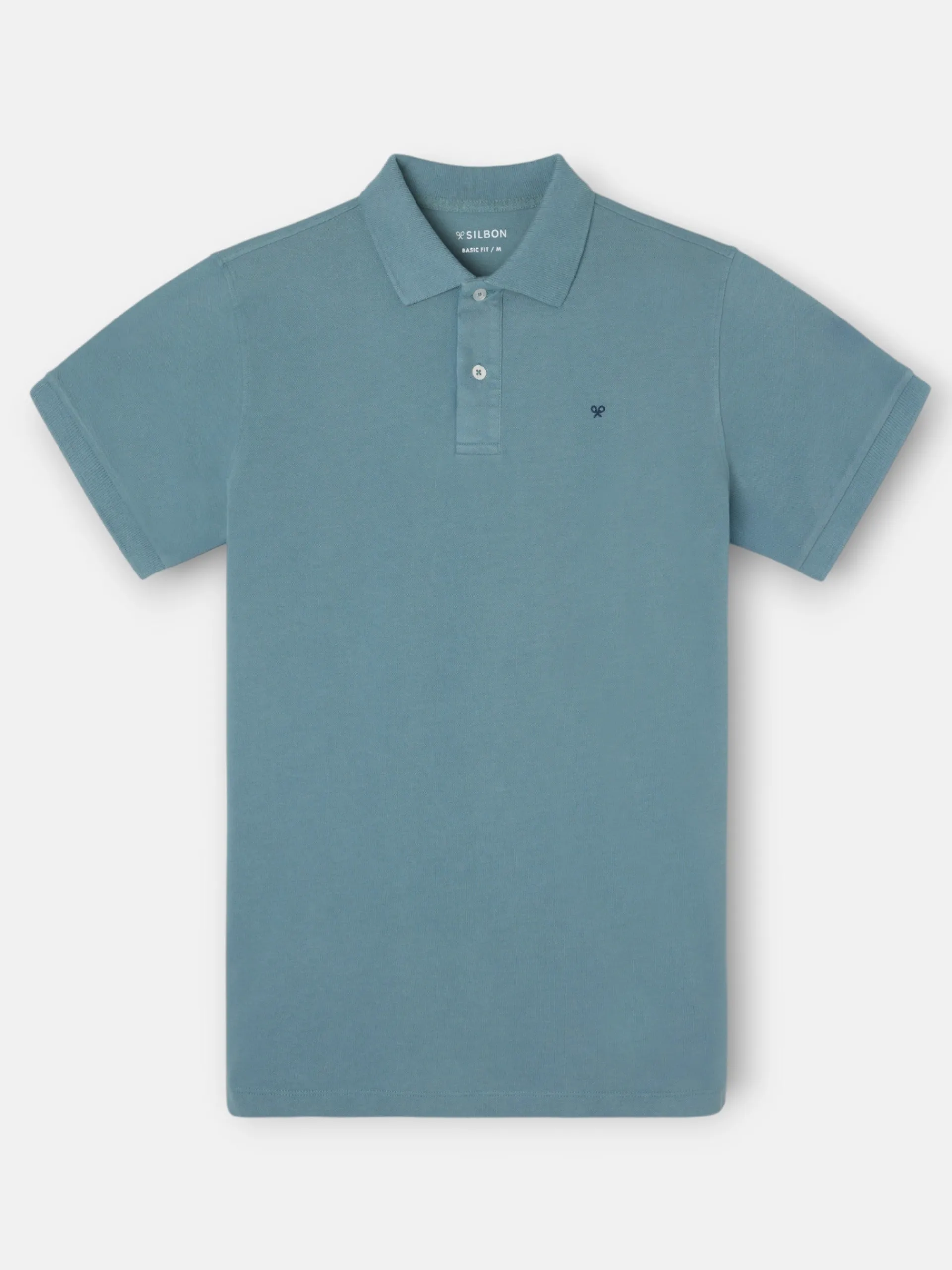 Silbon Smart Casual·Polos-Polo clasico liso Petroleo