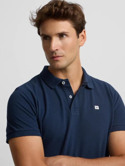 Silbon Smart Casual·Polos-Polo clasico miniparche marino Azul marino
