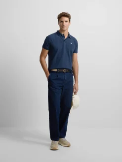 Silbon Smart Casual·Polos-Polo clasico miniparche marino Azul marino