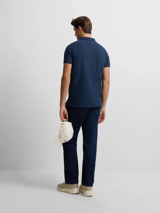 Silbon Smart Casual·Polos-Polo clasico miniparche marino Azul marino