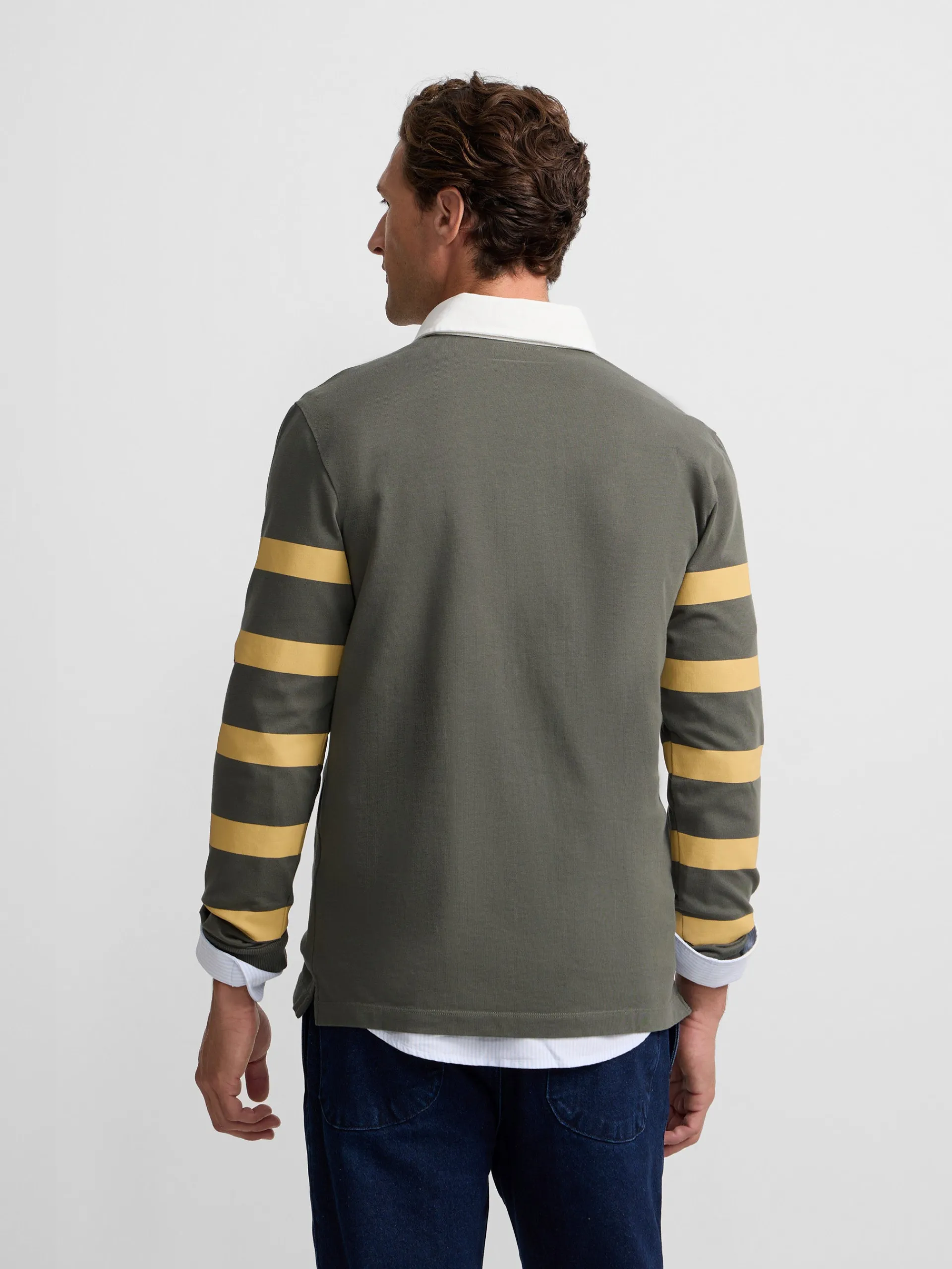 Silbon Smart Casual·Polos-Polo clasico rugby escudo Verde