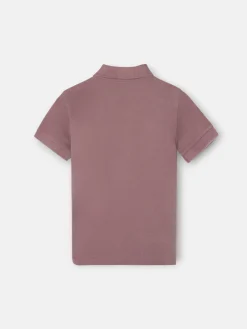 Silbon Polos-Polo kids clasico raqueta Burdeos