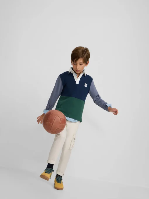 Silbon Polos-Polo kids clasico rugby multicolor azul marino Azul marino