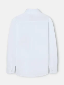 Silbon Smart Casual·Polos-Polo liso manga larga blanca Blanco