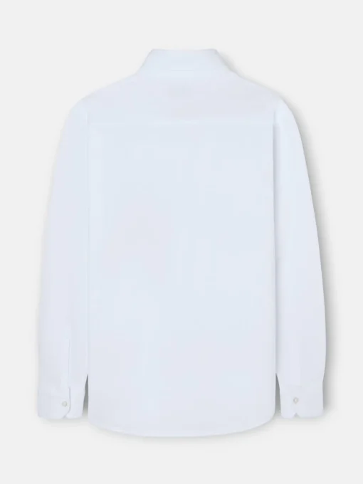 Silbon Smart Casual·Polos-Polo liso manga larga blanca Blanco
