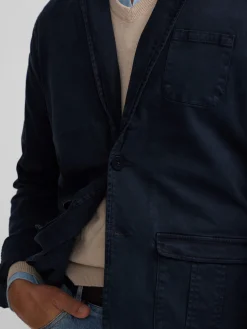 Silbon Formal Y Etiqueta·Americanas|Smart Casual·Abrigos Y Cazadoras-Semiblazer casual azul marino Azul marino