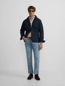 Silbon Formal Y Etiqueta·Americanas|Smart Casual·Abrigos Y Cazadoras-Semiblazer casual azul marino Azul marino