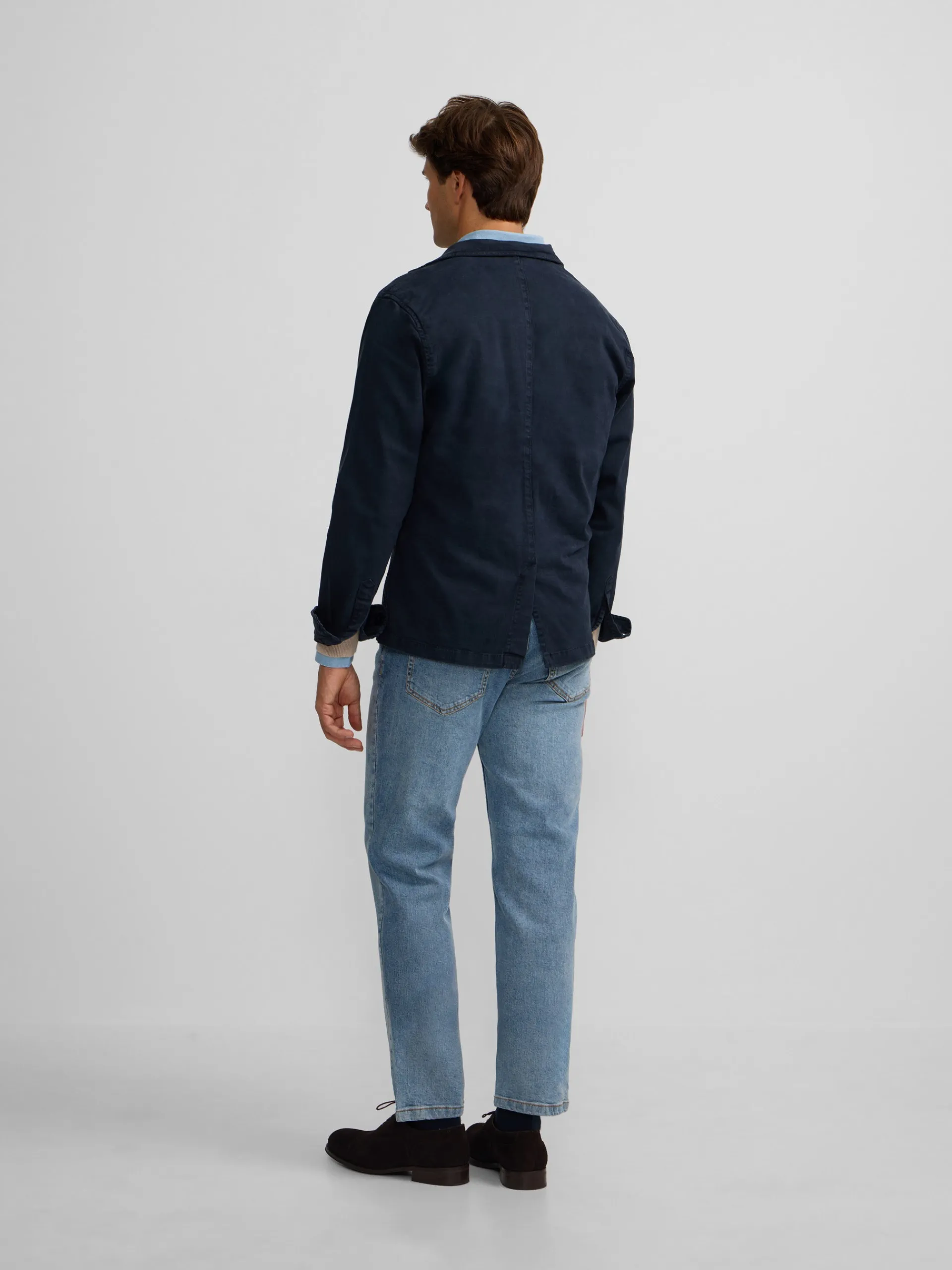 Silbon Formal Y Etiqueta·Americanas|Smart Casual·Abrigos Y Cazadoras-Semiblazer casual azul marino Azul marino