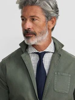 Silbon Formal Y Etiqueta·Americanas|Smart Casual·Abrigos Y Cazadoras-Semiblazer casual Verde