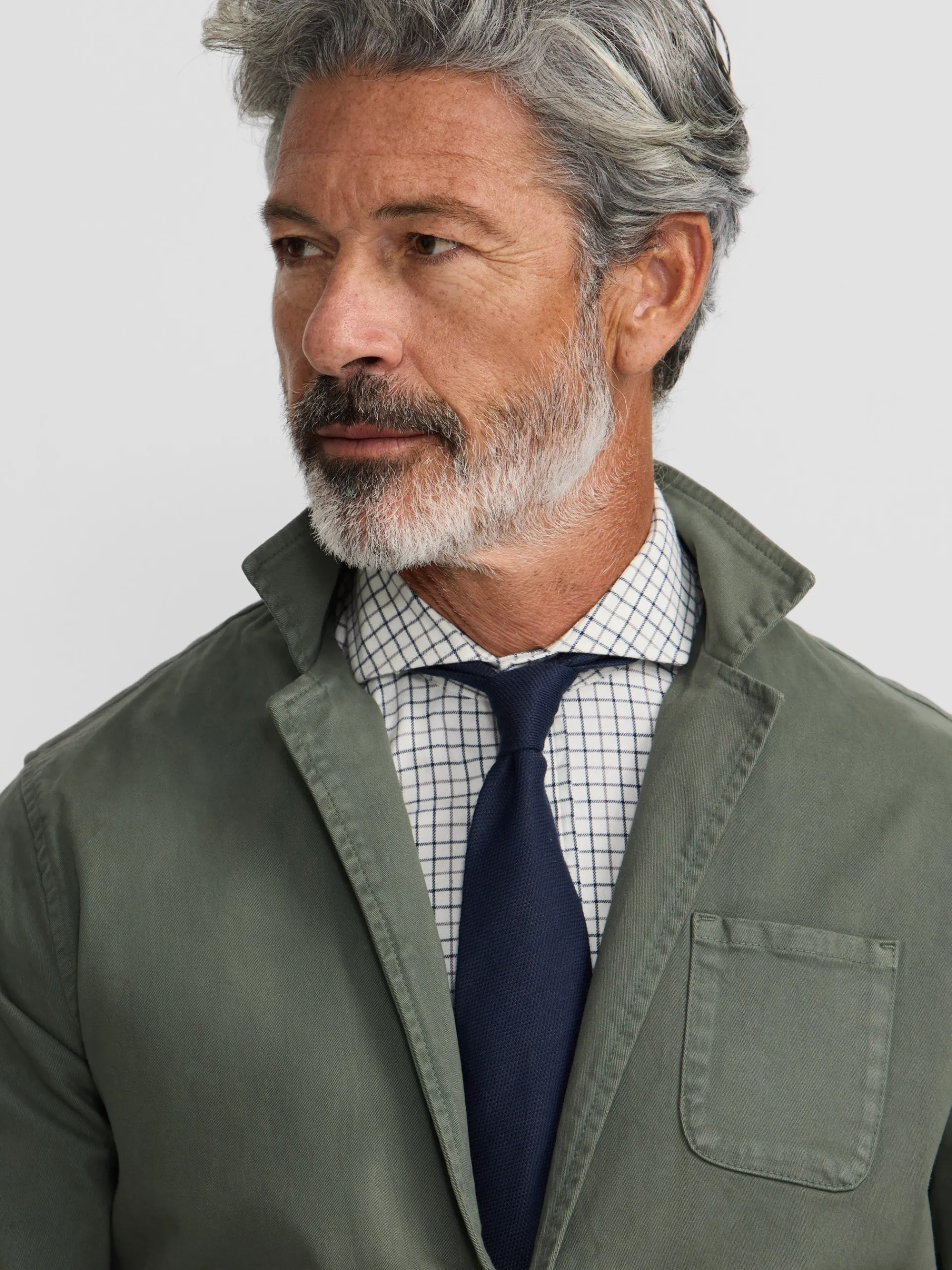 Silbon Formal Y Etiqueta·Americanas|Smart Casual·Abrigos Y Cazadoras-Semiblazer casual Verde