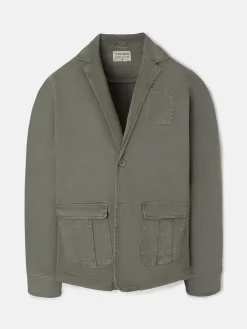 Silbon Formal Y Etiqueta·Americanas|Smart Casual·Abrigos Y Cazadoras-Semiblazer casual Verde