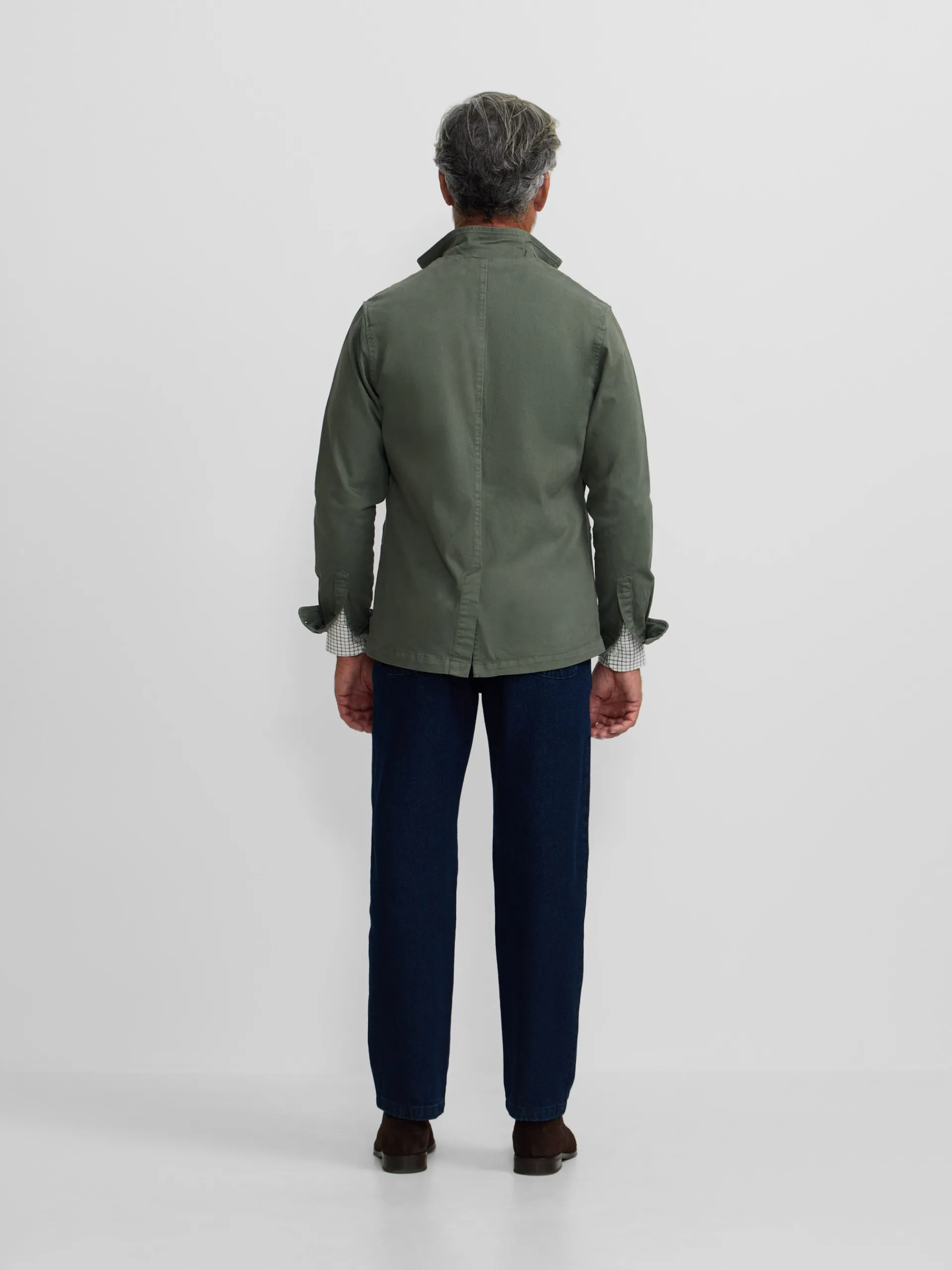 Silbon Formal Y Etiqueta·Americanas|Smart Casual·Abrigos Y Cazadoras-Semiblazer casual Verde