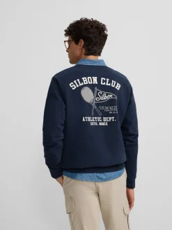 Silbon Smart Casual·Sudaderas-Sudadera athletic dept. Marino