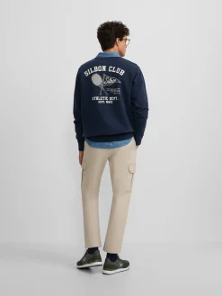 Silbon Smart Casual·Sudaderas-Sudadera athletic dept. Marino