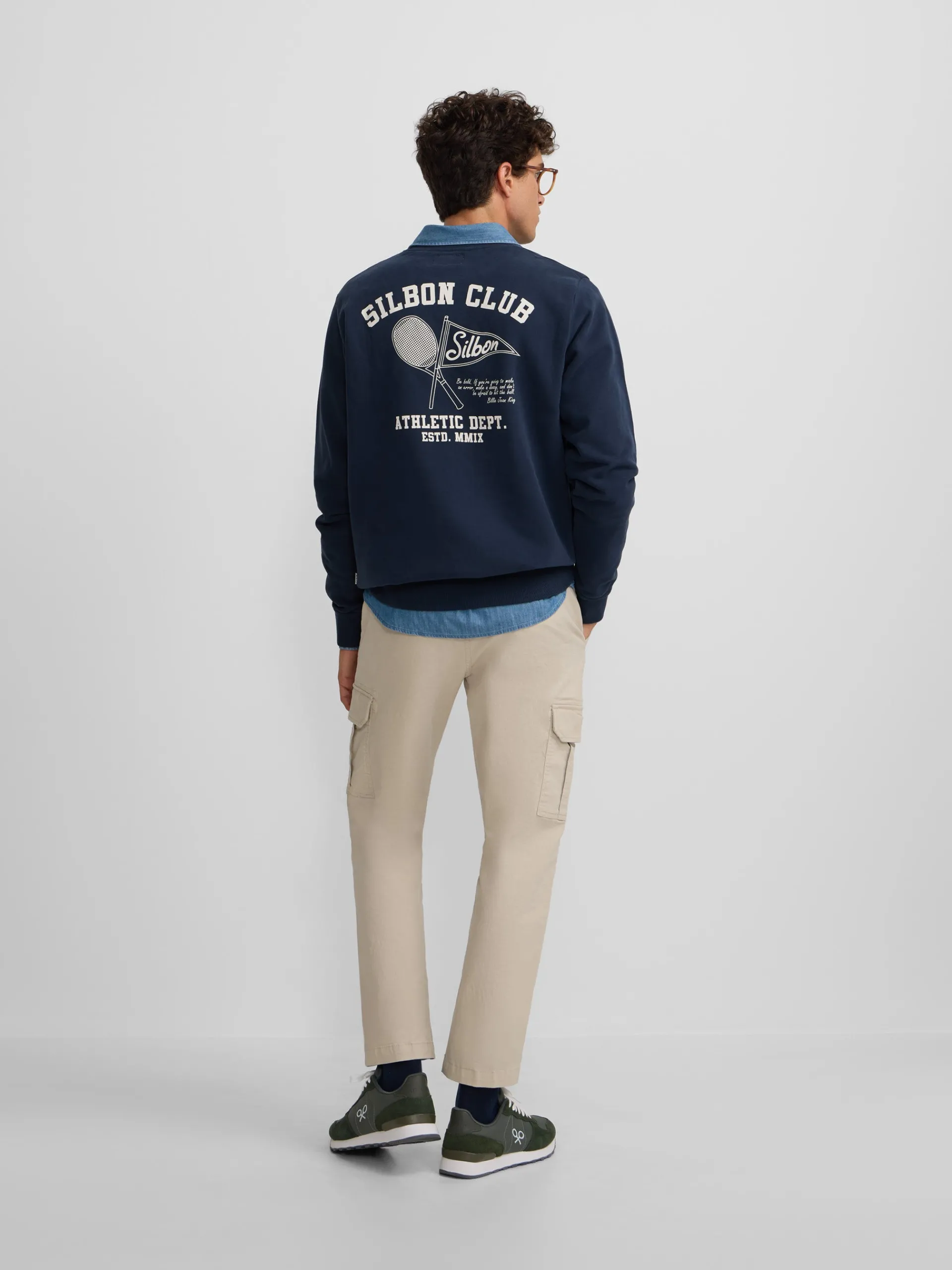 Silbon Smart Casual·Sudaderas-Sudadera athletic dept. Marino
