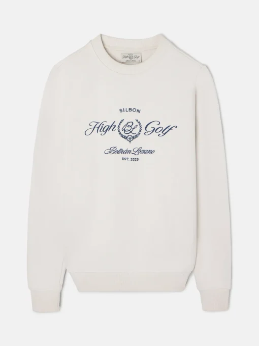 Silbon Smart Casual·Sudaderas-Sudadera Beltran Lozano High Golf Crema