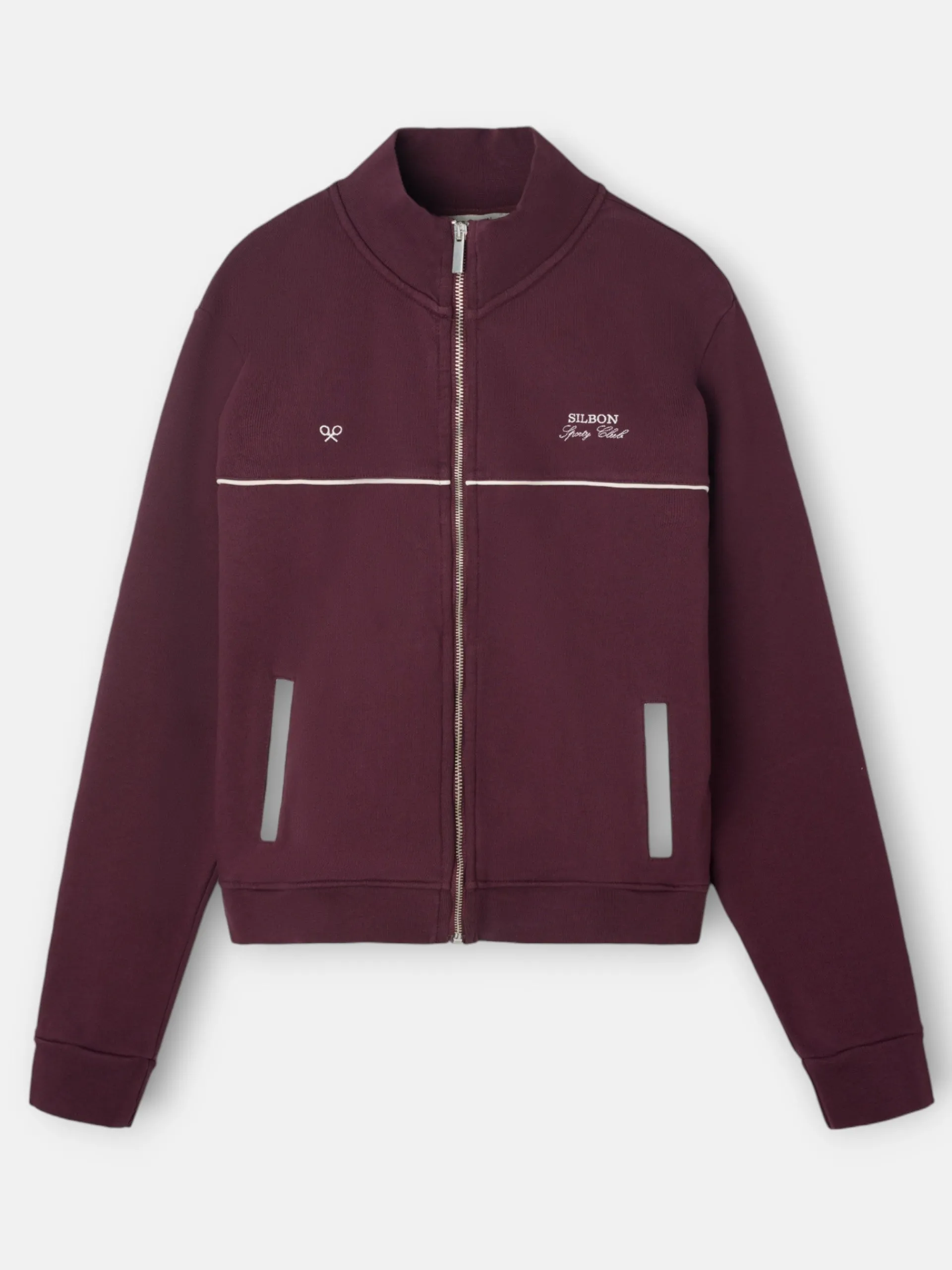 Silbon Sudaderas-Sudadera chandal woman granate Burdeos