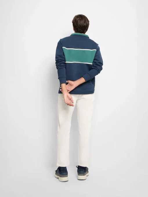 Silbon Sudaderas|Smart Casual·Sudaderas-Sudadera cuello polo sports Marino