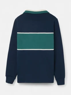 Silbon Sudaderas|Smart Casual·Sudaderas-Sudadera cuello polo sports Marino
