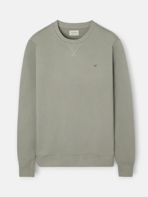 Silbon Smart Casual·Sudaderas-Sudadera escudo SB Khaki