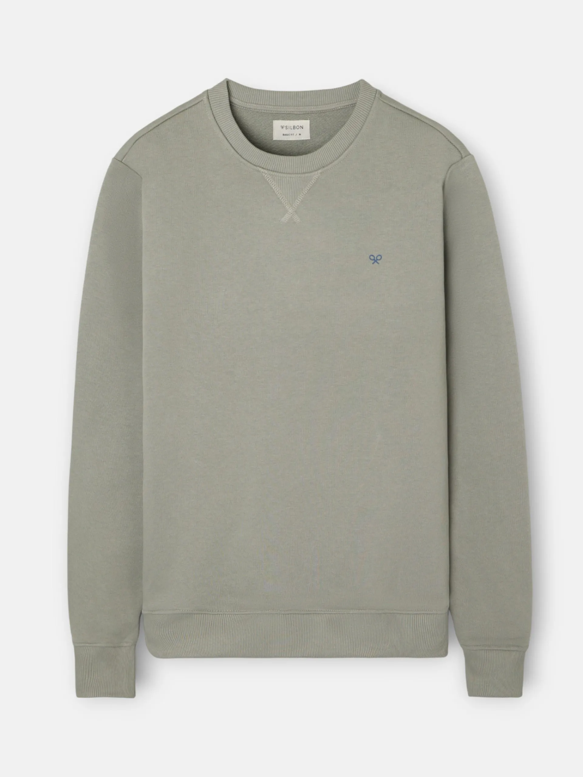 Silbon Smart Casual·Sudaderas-Sudadera escudo SB Khaki