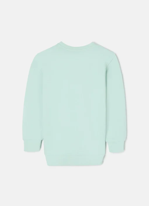 Silbon Sudaderas-Sudadera girl fun and peace Verde