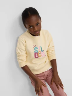 Silbon Sudaderas-Sudadera girl multicolor Amarillo