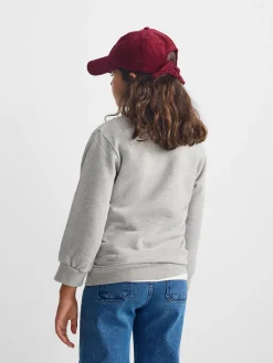 Silbon Sudaderas-Sudadera girl wonderful love Gris