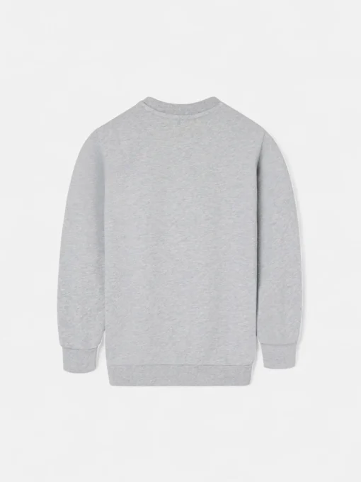 Silbon Sudaderas-Sudadera girl wonderful love Gris