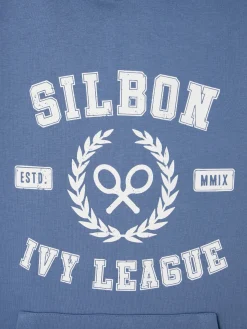 Silbon Smart Casual·Sudaderas-Sudadera hoodie ivy league azul indigo Azul indigo